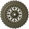 Ekena Millwork Sellek Ceiling Medallion (Fits Canopies up to 1 1/8"), 18 1/2"OD x 7/8"ID x 1 1/2"P, Spartan Stone CM18SKSSF - alternate 1